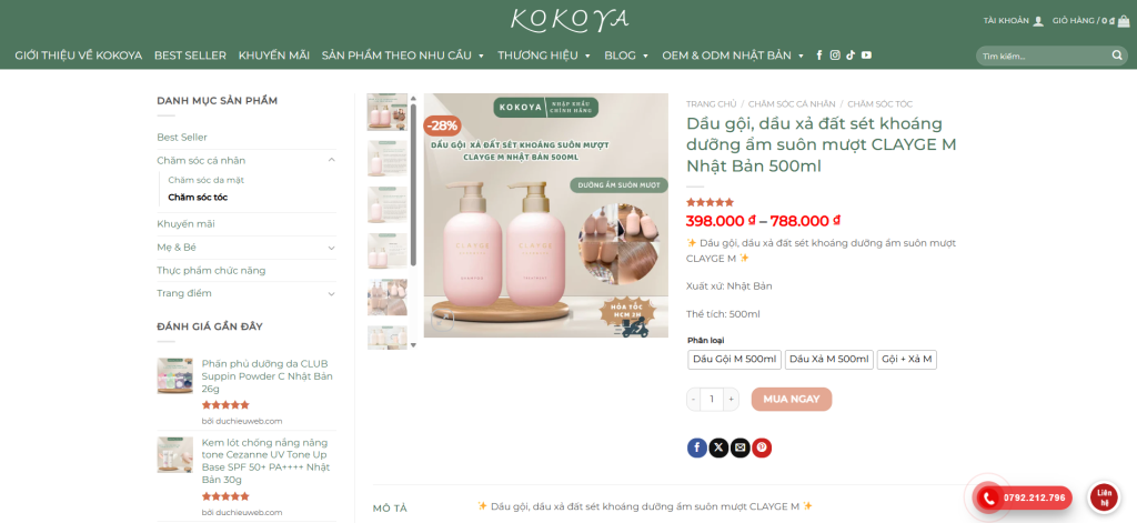 Trang sản phẩm được thiết kế tối ưu cho việc ra quyết định mua hàng nhanh.