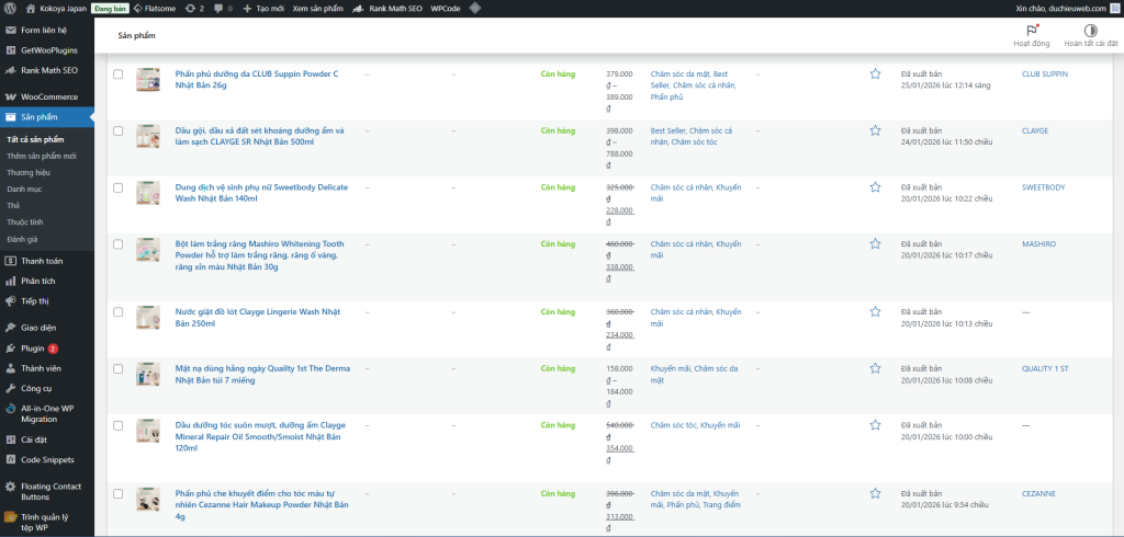 Hướng dẫn cho chủ shop online, nhân viên đăng sản phẩm và quản trị bán hàng trên website WooCommerce WordPress