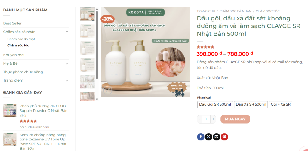 Sản phẩm đơn giản cho 1 phiên bản hoặc Sản phẩm có biến thể khi có nhiều lựa chọn như size, dung tích, màu sắc.