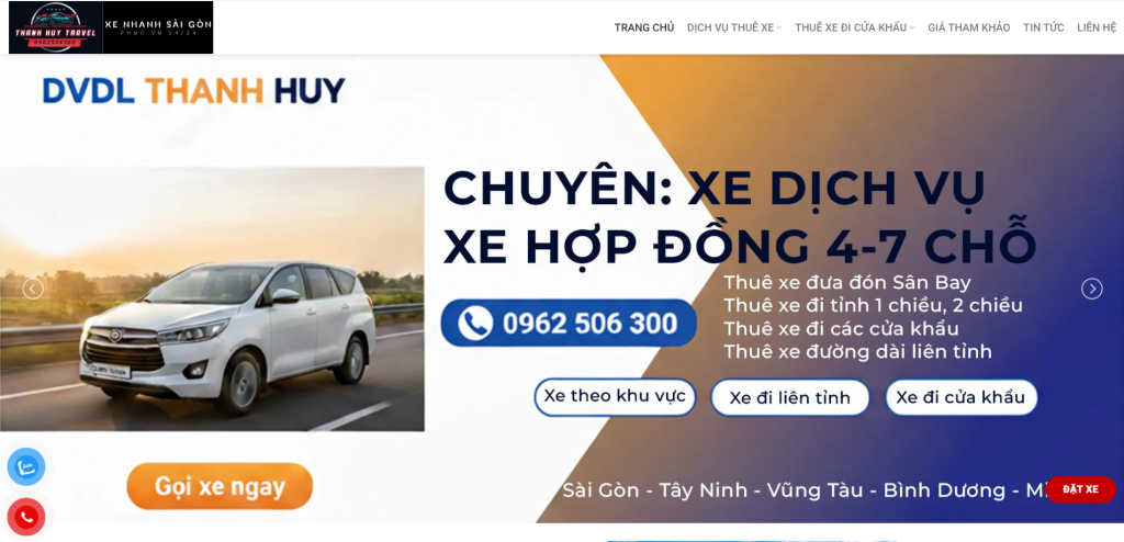 Giao diện trang chủ rõ ràng