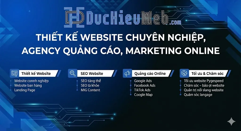 Đức Hiếu Web – đơn vị thiết kế website uy tín tại TP.HCM với đội ngũ chuyên nghiệp