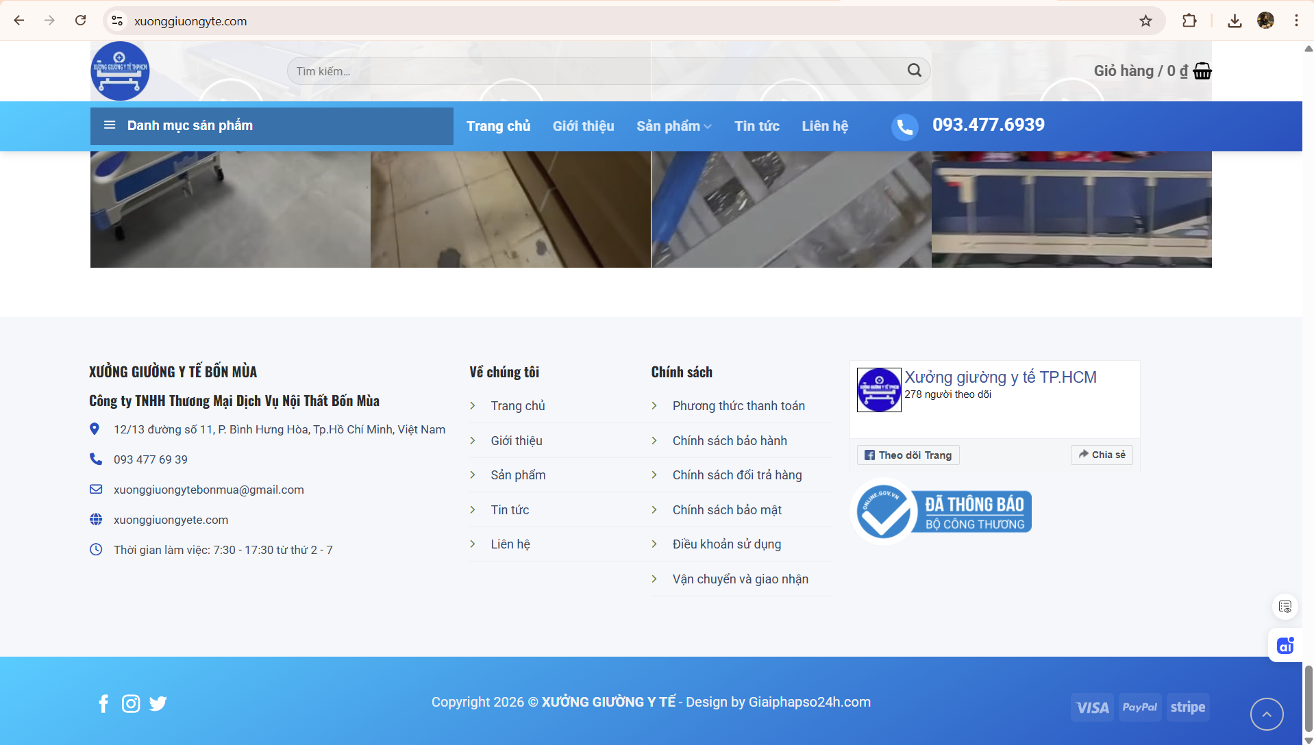 Logo “Đã thông báo Bộ Công Thương”