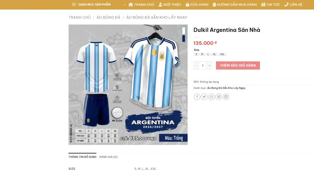 Trang chi tiết sản phẩm hiển thị rõ ràng, tối ưu quyết định mua hàng