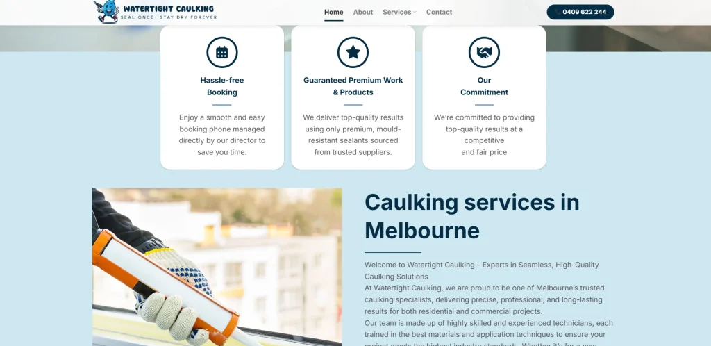 Bố cục website rõ ràng, tối ưu SEO giúp người dùng dễ dàng tìm kiếm dịch vụ