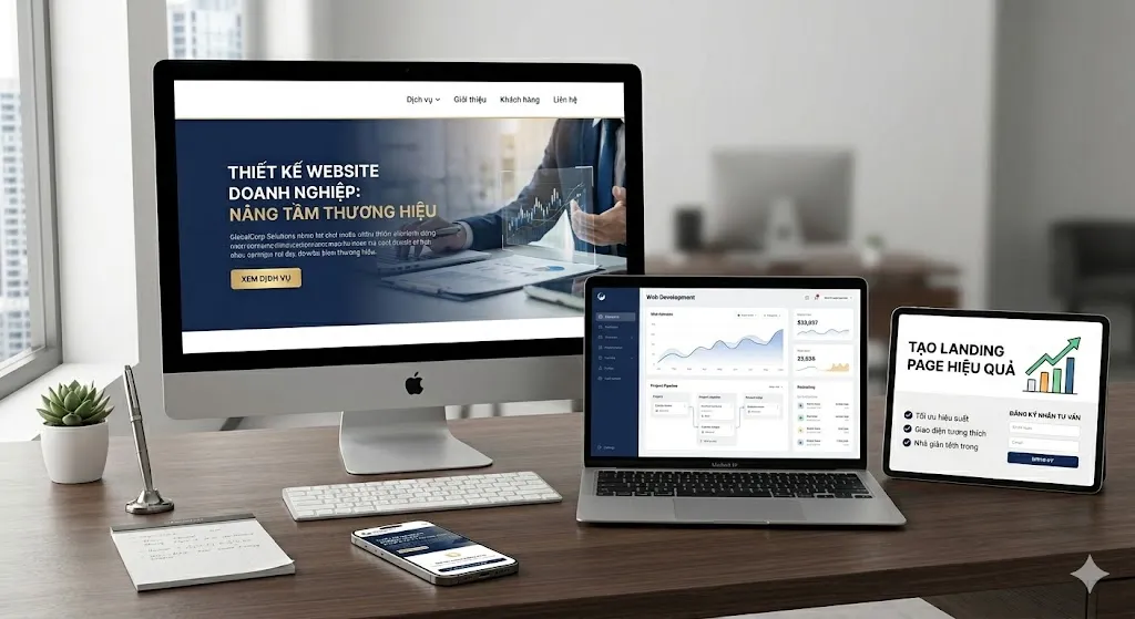 Các dịch vụ thiết kế website tại TP.HCM của Đức Hiếu Web