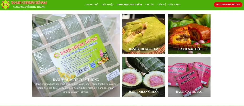 Danh mục trưng bày sản phẩm của doanh nghiệp