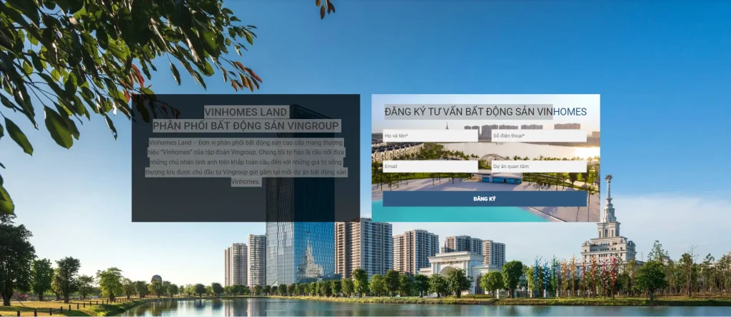 Form đăng ký nhận thông tin giúp tăng tỷ lệ chuyển đổi khách hàng tiềm năng