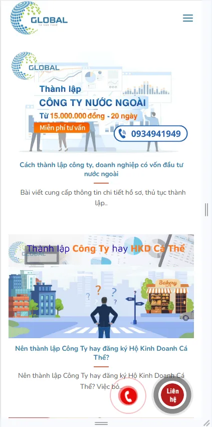 Giao diện trên điện thoại rõ ràng đẹp mắt giúp người dùng dể tìm kiếm và lựa chọn
