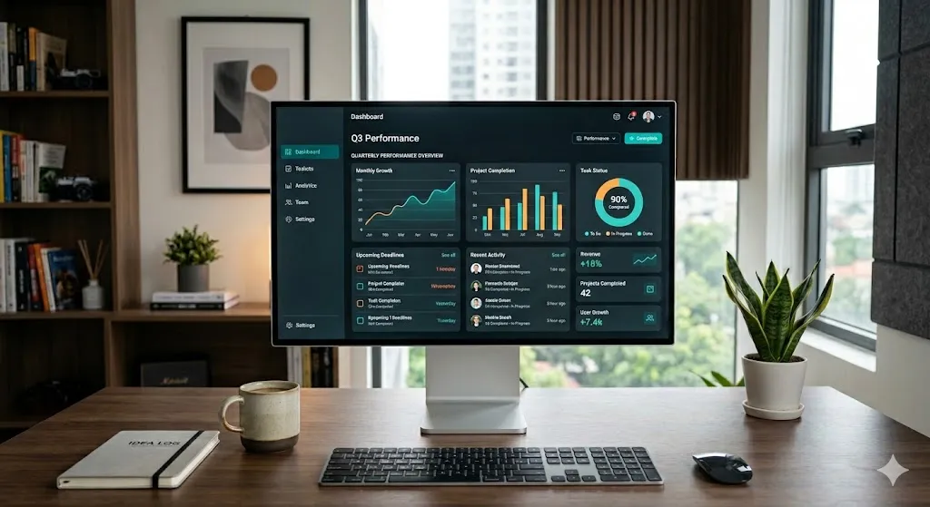 Hệ thống quản trị website trực quan giúp theo dõi hiệu suất và tối ưu hoạt động kinh doanh online