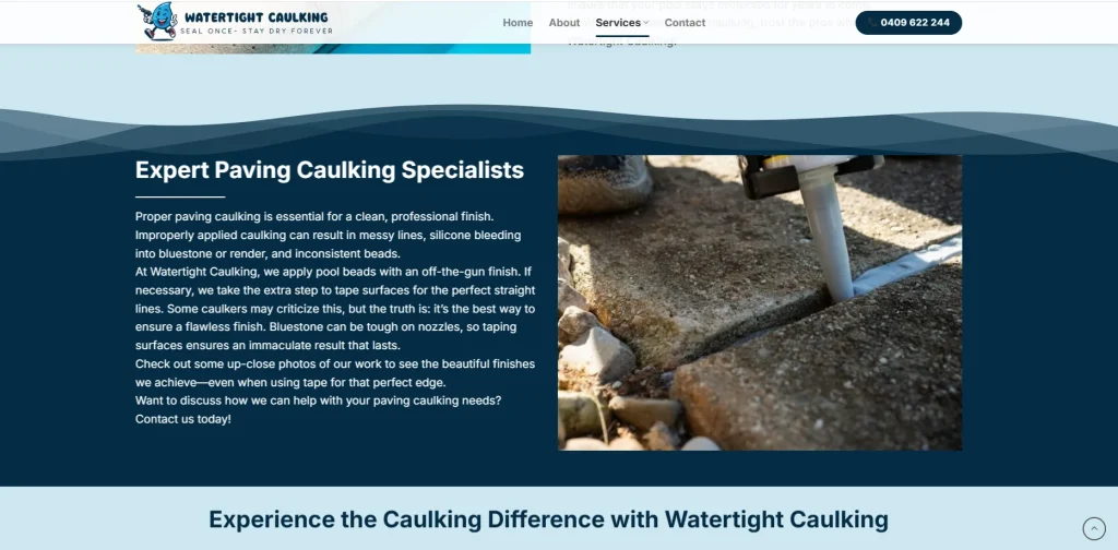 Dịch vụ caulking giúp tăng độ tin cậy cho khách hàng