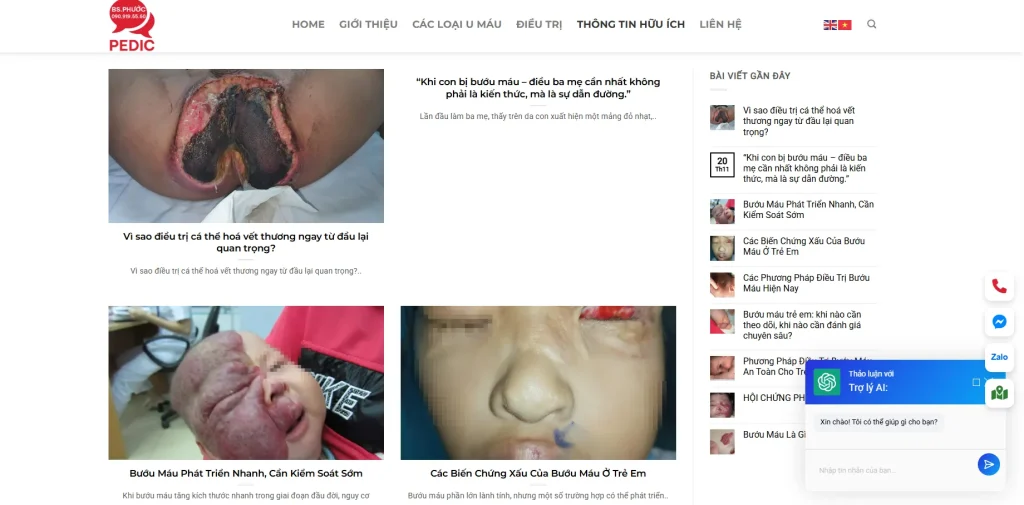 Thiết kế chuẩn y khoa dễ đọc dễ tiếp cận