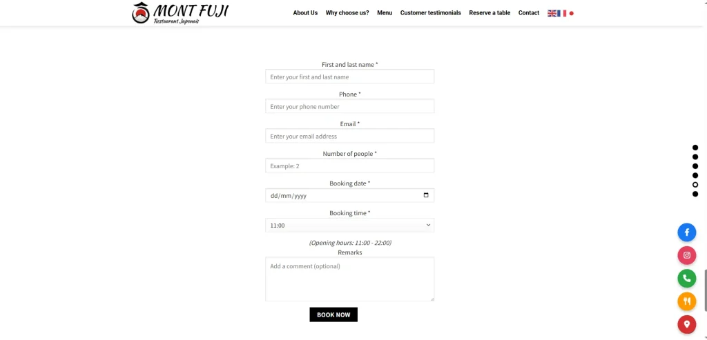 Tính năng đặt bàn online giúp tăng tỷ lệ chuyển đổi hiệu quả