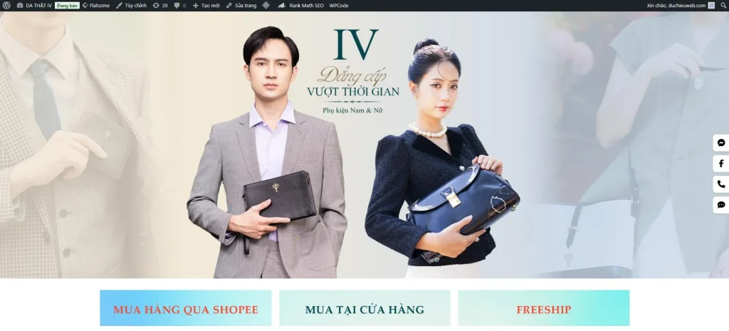 website ban hang tui xach phu kien da that IV