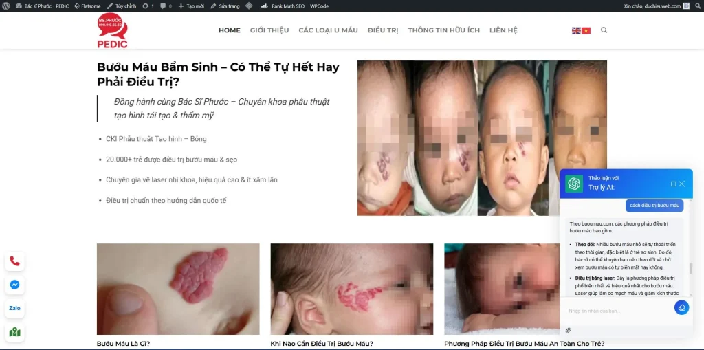 website buou mau pedic cho bs le huu phuoc 11zon