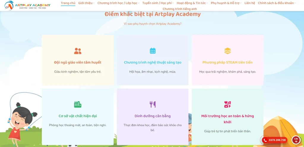 Website được thiết kế mang đậm yếu tố SEO