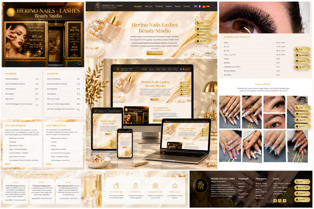 Website hiển thị dịch vụ rõ ràng, bảng giá minh bạch, hình ảnh thực tế và feedback khách hàng giúp tăng độ tin tưởng và tỷ lệ booking.