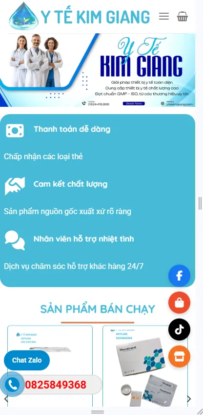 Website hiển thị tối ưu trên thiết bị di động