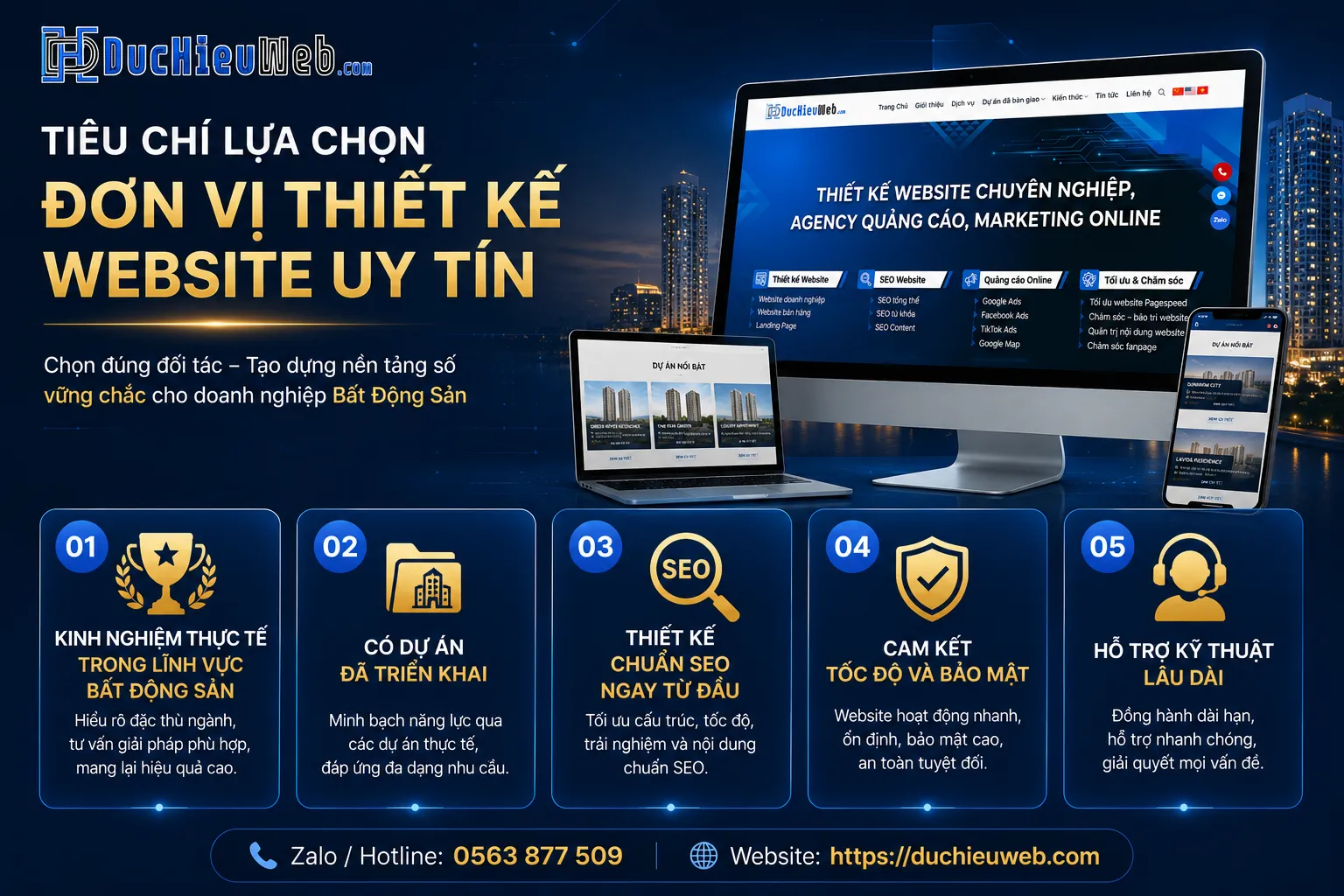 Tiêu Chí Đánh Giá Đơn Vị Thiết Kế Website