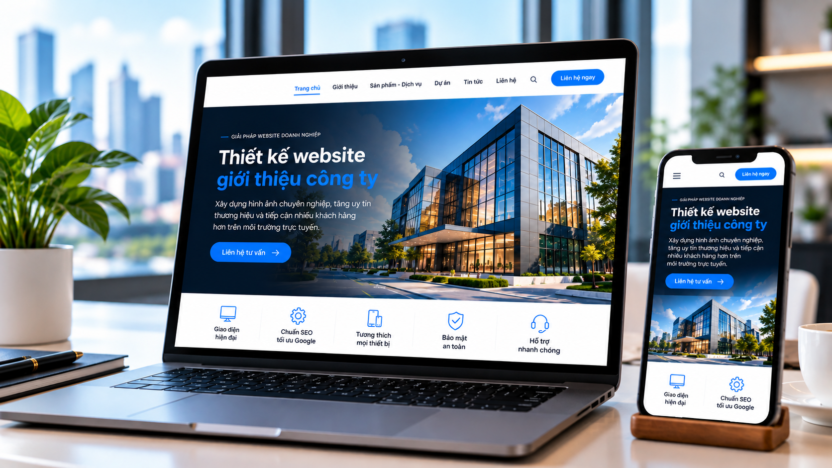 Thiết kế website giới thiệu công ty chuyên nghiệp giúp doanh nghiệp xây dựng hình ảnh thương hiệu uy tín trên môi trường trực tuyến.