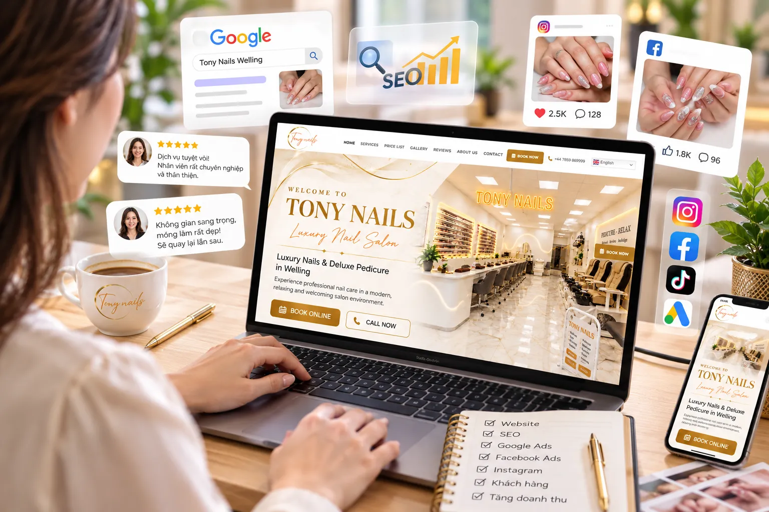 Thiết kế website chuẩn SEO tại Quảng Trị hỗ trợ doanh nghiệp tiếp cận khách hàng và phát triển hoạt động Marketing trực tuyến.